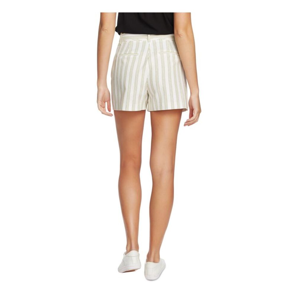 1. STATE Womens Yellow Tie Striped Boyfriend Shorts 2 - Picture 2 of 4